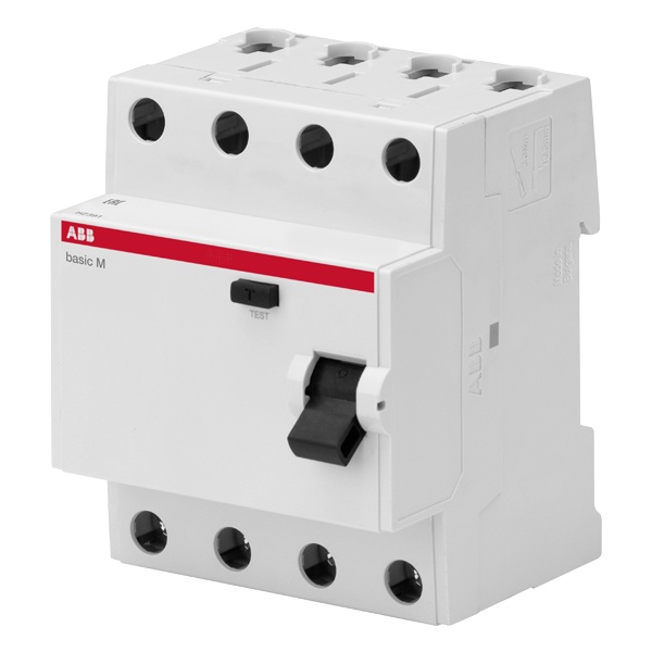 УЗО ABB Basic M 4P 63A 300мА тип AC, BMF43463 (ВДТ) 2CSF604043R3630