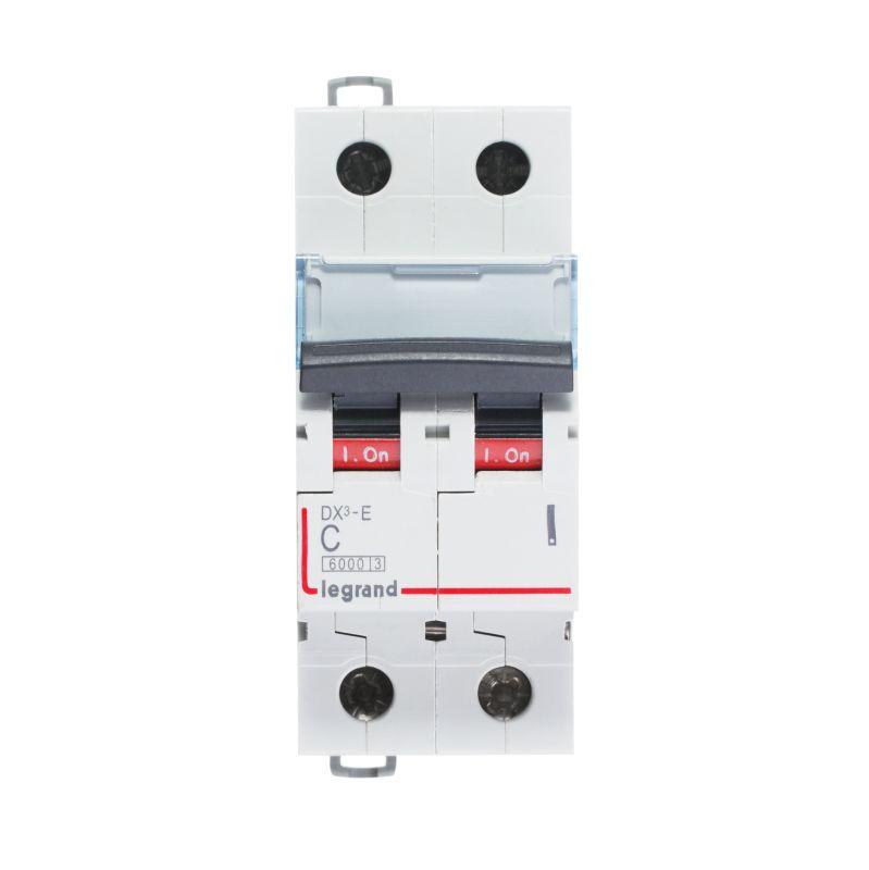Выключатель автоматический модульный 2п C 10А 6кА DX3-E 6000 2мод. 230/400В Leg 407275