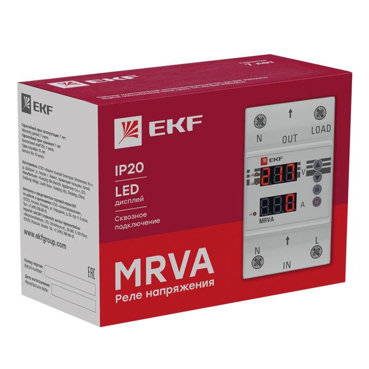 Реле напряжения и тока с дисплеем MRVA 63А PROxima EKF MRVA-63A